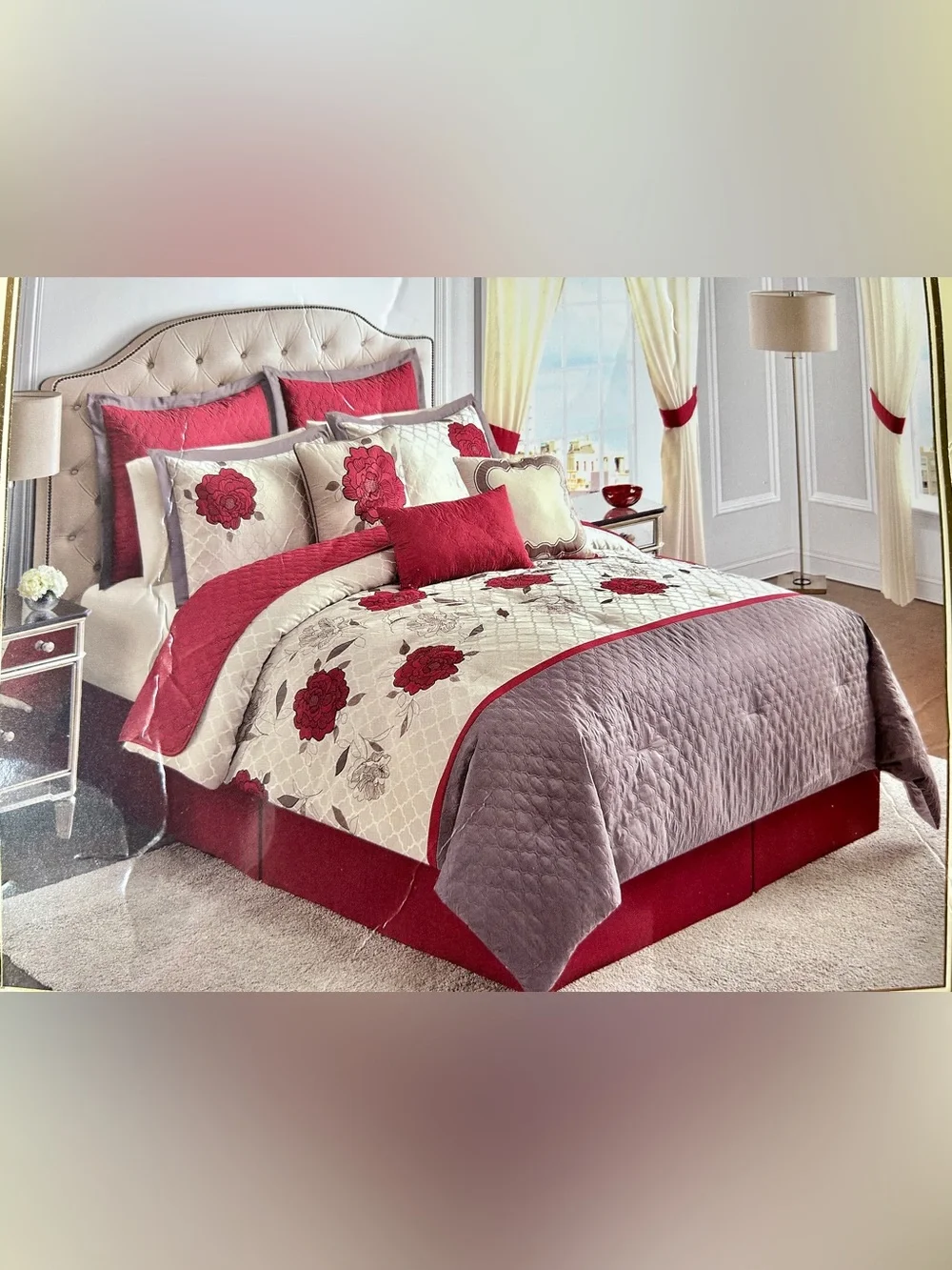 Floral queen comforter